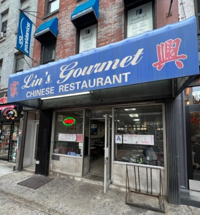 Lin’s Gourmet Chinese Restaurant                            1097 Second Avenue                                   New York, NY 10022